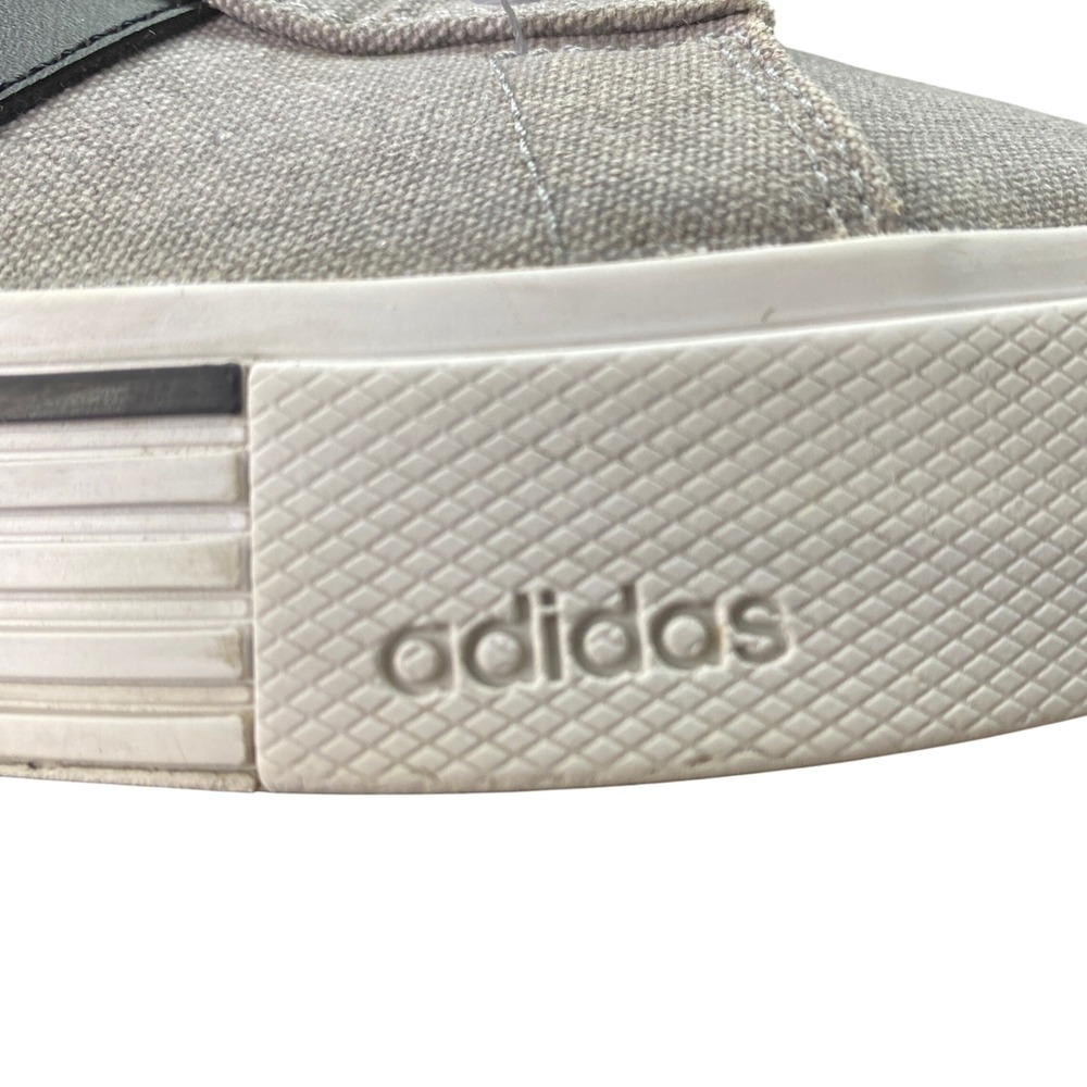 Adidas Daily 3.0 Mens Sneakers Grey Black Canvas Low Top Shoes IF4493 Size 10.5 - Picture 8 of 14